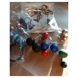 Video Game Cake Toppers Video Game Happy Birthday Controller Headset Cake Decoration Ball Cake Decoration for Game Theme Birthday Party Cake Decoration (Blue Colorful) - Retail: $10