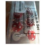 12 Pcs Christmas Shower Curtain Hooks Small Red Christmas Balls Shower Curtain Rings White Snowflake Holiday Shower Hooks Decorative Holiday Bathroom Accessories for Winter Bathroom Decoration - Retai