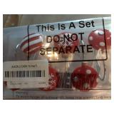 12 Pcs Christmas Shower Curtain Hooks Small Red Christmas Balls Shower Curtain Rings White Snowflake Holiday Shower Hooks Decorative Holiday Bathroom Accessories for Winter Bathroom Decoration - Retai