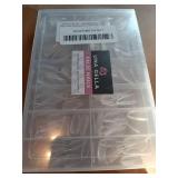 Almond Nail Tips, 216pcs Pointed Almond Gel Nail Tips Pre-shape Half Matte Full Cover Clear Acrylic Soft Gel Fake Nails for Nail Extension Nail Art 12 Sizes - Retail: $10