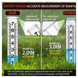 Rain Gauge Outdoor, Accurate rain gauges Outdoors Best Rated, Tall rain Gauge for Yard with Stake, Decorative rain Measure Gauge for Garden, Deck, Lawn with Large Numbers, Adjustable Height - Retail: 
