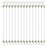 15 Pack Heavy Duty Bungee Cords with Hooks 10 Inch Mini Bungee Cords Heavy Duty Outdoor White Elastic Rope Rubber Strap for Camping Luggage Roof Racks Car Tents Tarps Bikes Rvs - Retail: $10