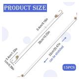 15 Pack Heavy Duty Bungee Cords with Hooks 10 Inch Mini Bungee Cords Heavy Duty Outdoor White Elastic Rope Rubber Strap for Camping Luggage Roof Racks Car Tents Tarps Bikes Rvs - Retail: $10