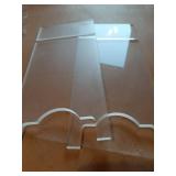 Couch Wall Spacer, Clear Acrylic Couch & Bed Stopper (2-Pack), Adjustable Furniture Wall Spacer for Sofa, Bed, Headboard & Cabinet, Protects Walls, Keeps Space for Outlets - Retail: $10