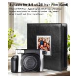 256 Pockets Large Photo Album for Polaroid i-Type/600/SX-70 Instant Photos,3.5x4.25 Picture Book Fits Fujifilm Instax Wide 400/300 Film (Black) - Retail: $20