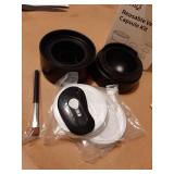 Nessus Reusable Pod Kit for Nespresso Pods Vertuo, Reuse Old Coffee Pods for Nespresso Vertuo: 100 Pcs Aluminum Foil Seal Lid, Holder, Brush, Refillable Vertuo Plus Next Capsule Machine(No Pods Come) 
