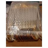 60 PCS Gold Plastic Silverware, Gold Silverware Disposable, Disposable Utensils Heavy Duty, Plastic Cutlery Set,Includes:20 Knives, Forks and Spoons for Party, Birthday, Wedding - Retail: $18