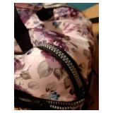 Lunch Bag Women Insulated, Adult Lunch Box Cooler, Flower Lunch Box, Dual Compartment Lunchbox for Work, Leakproof Double Decker Lunch Bag, Soft Lunch Pail Tote Girls Kids School, Floral Purple - Reta