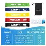 Resistance Bands for Working Out Exercise Loop Bands Workout Bands Set for Men Women Body Stretching, Training, Home Workout, Physical Therapy, Booty Legs, Set of 5 (Assorted) - Retail: $5