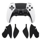 Anti-Skid Sweat-Absorbent Controller Grip for ps5 Edge Wireless Controller, Professional Textured Soft PU Handle Grips Anti Sweat Protector for ps5 Edge Controller - Black - Retail: $13