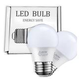 Safety Low Voltage 5V 5W 3-Way Dimmable LED Light Bulb, G45 E26 E27 Base Energy-Saving Bulb, 60W Equivalent, 400 Lumens A19 Bulb, 2700K LED Light, 2 Pack - Retail: $16