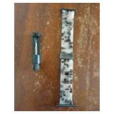 Resin Watch Band Compatible with Apple Watch Band for Women 38mm 40mm 41mm 42mm Tortoise Fashion Lightweight Bracelet Strap for iWatch Series 11/10/9/8/7/6/5/4/3/2/1/SE3 (Black Floral) - Retail: $14