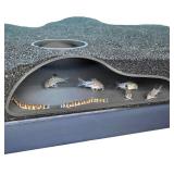 Aquarium Underground Tunnel Cave Natural Curve | Viewing Fish & Shrimp Under Gravel Tunnel | Fish Tank Decor Decoration Hideout Perfect for Corydora Catfish, Kuhli Loach, Clown Loach, Pleco - Retail: 