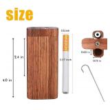 Metal Pipe-Handmade Storage Case, Compact Decorative Box for Home & Travel. - Retail: $21