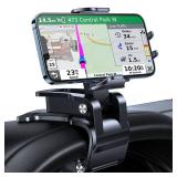 Universal Car Phone Clip Holder [Military Sturdy, Firmly Grip & Never Slip] Ultra Stable Dashboard Cell Phone Mount for Car Dash Fits All iPhone 16 15 14 13 12 Pro Max Android Samsung GPS - Retail: $3