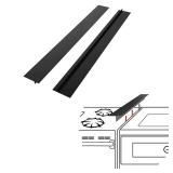 Silicone Stove Gap Covers (2 Pack), Stove Gap Guard, Heat Resistant Oven Gap Filler, Easy Clean,25 Inches, Black - Retail: $10