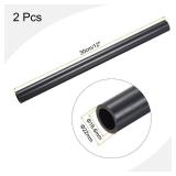 2Pcs 0.87 Inch PVC Rigid Tube Round Pipe 16.6mm ID 22mm OD 12 High Impact for Water Pipe, Aquarium, Fish Tank, Greenhouse Garden, Deep Grey - Retail: $9"