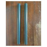 2Pcs 0.87 Inch PVC Rigid Tube Round Pipe 16.6mm ID 22mm OD 12 High Impact for Water Pipe, Aquarium, Fish Tank, Greenhouse Garden, Deep Grey - Retail: $9"