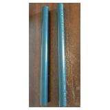 2Pcs 0.87 Inch PVC Rigid Tube Round Pipe 16.6mm ID 22mm OD 12 High Impact for Water Pipe, Aquarium, Fish Tank, Greenhouse Garden, Deep Grey - Retail: $9"