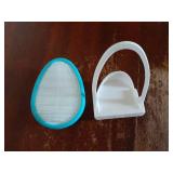 The 3-Step Cradle Cap System, DermaFrida The FlakeFixer, Sponge, Brush, and Storage Stand for Babies with Cradle Cap, White-Blue - Retail: $14