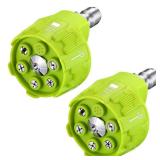 2 Pack 6 in 1 Pressure Washer Nozzles with 1/4 Inch Quick Changeover and Adjustable Plug Connect, 4000 Psi - Retail: $18