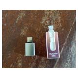 MFi Certified Flash Drive for iPhone iPad 256GB, Photo Stick for External Memory Storage, Easily Back Up and Save Photos Videos, USB Memory Stick Thumb Drive for iPhone/iPad/Android/PC (Rose Pink) - R