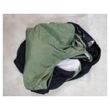 Women One Piece One Shoulder Swimsuit Mesh Bathing Suit Tummy Control Swimwear Army Green and Black XL - Retail: $34