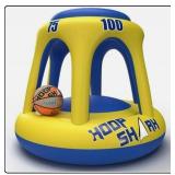 Hoop Shark Swimming Pool Basketball Hoop Set Inflatable Hoop Ball