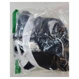 Women High Waisted Two Piece Bikini Sets Cheeky High Cut Bandeau Swimsuits Push Up Bathing Suit(Black and White, Large) - Retail: $30