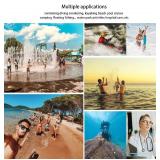 wellhouse Waterproof Phone Pouch, Waterproof Phone Case for iPhone 17 16 15 14 13 Pro Max XS Samsung, IPX8 3D Cellphone Dry Bag Beach Essentials (2 Pack - Black & White7.0, 7 inch) - Retail: $20