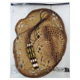 Western Straw Cowboy Hat Cowgirl Hats Hollow Out Summer Beach Sun Hat for Women Men Khaki one-Size - Retail: $34