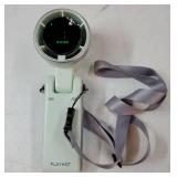 Portable Handheld Turbo Fan, 5 Gear Wind, Battery Operated, Up to 12 Working Hours, 3 IN 1 Hand Fan with Air Turbo Tech Cooling Fans for Outdoor Activities, Travel, Beach (Green) - Retail: $20