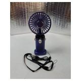 Portable Handheld Fan, Battery Operated Fan with Base, 8 Hours, Digital Display, 5 Speeds, 90Â° Adjustable, Rechargeable Mini Fan for Outdoor Indoor - Retail: $15