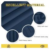 Sliding Door Window Treatment Blackout Patio Door Curtain Panels, Privacy Thermal Drapes for Bedroom Living Room Department with Grommet Top (Moroccan Blue, W66 x L110) - Retail: $47