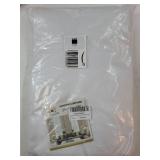 Linen Blackout Curtains 84 Inches Long 100% Blackout Thermal Insulated Textured Linen Look Curtain Draperies Anti-Rust Grommet, Energy Saving with White Liner, 2 Panels, Bright White - Retail: $46