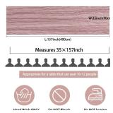 12 Pack 13Ft Cheesecloth Table Runner 35x157 Inch Boho Gauze Cheese Cloth Long Rustic Table Runner for Wedding Bridal Shower Birthday Party Table Decor (Dusty Pink) - Retail: $50