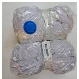 Chenille Chunky Yarn Super Bulky Soft Thick Fluffy Jumbo Giant Washable Polyester Big Yarn DIY for Arm Knit Blanket Cushion Bed Sofa Home Decor, Light Grey,2.2LB - Retail: $30