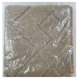 Dirt Trapping Door Mat 20 x 31.5", Non-Slip Machine Washable Entry Rug, Dog Doormat, Indoor Front Door Mat, Super Absorbent Entryway Rug for Muddy Shoes & Paws, Taupe - Retail: $30"