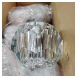 Crystal Chandeliers for Dining Room Lights Fixture Over Table, 3 Pack Gold Modern Pendant Light Fixtureï¼Crystal Pendant Lighting for Kitchen Island Bathroom Bar.  One Globe is Damaged. - Retail: 