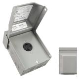 30 Amp NEMA L5-30R Power Outlet Box 125 Volt, Heavy Duty Lockable Weatherproof Outdoor Electrical Panel, Outdoor Receptacle for EV RV Generator Camper Trailer Motorhome, ETL Listed, HDS2-012 - Retail: