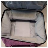 Nail Polish Organizer Case - Holds 42+ Bottles (15ml/0.5 fl.oz) and 1 Nail Lamp, Upgraded Double-layer Nail Polish Carrying Case Nail Polish Storage Bag with Handles (Purple) - Retail: $22