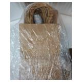 LIHOMR Gift Bags 8.25 X5.9 X3.15 100pcs Brown Kraft Paper Bag with Handles for Small Business Christmas Bulk, Wedding, Party Favor, Shopping, Lunch, Halloween Trick-or-Treat Bags - Retail: $16"