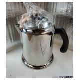 Classic Yosemite Stainless Steel Stovetop Coffee Percolator - 8 Cup, Silver - Retail: $57