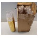 100 Pieces Monogrammed Plastic Cups Gold Foil Letter K Disposable Cups 12 oz Clear Initial Party Cups for Wedding Birthday Baby Shower Personalized Party Drinkware - Retail: $34