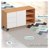 4 inch Caster Wheels Heavy Duty Swivel Casters (Set of 4) with no Brake Max Load Capacity 1200lbs - Retail: $28