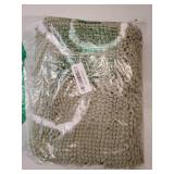 Dog Door Mat for Muddy Paws 47x24, Paw Print Design, Absorbs Moisture and Dirt, Non-Slip Washable Doormat, Quick Dry Chenille Mud Mat for Dogs, Entry Indoor Entryway Carpet, Sage Green - Retail: $33