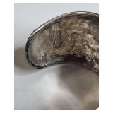 Silpada .925 Sterling Silver and Onyx Cuff Bracelet 60g