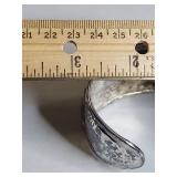 Silpada .925 Sterling Silver and Onyx Cuff Bracelet 60g