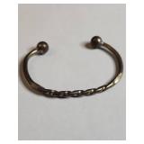 Twisted Metal Arm Band with Ball Ends