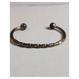 Twisted Metal Arm Band with Ball Ends